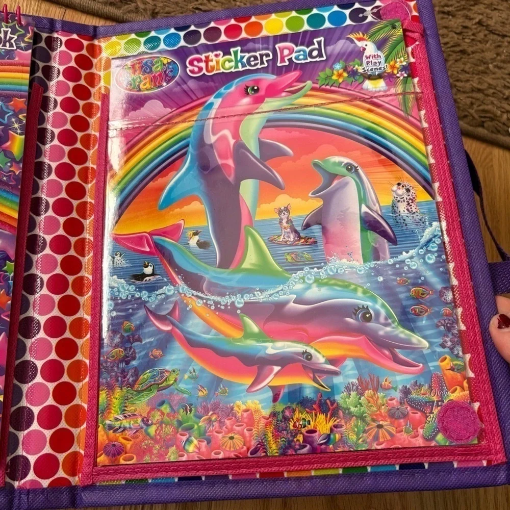 Lisa Frank Art Case Tikanni 2020 Trifold Portfolio On the Go Storage Art Kit